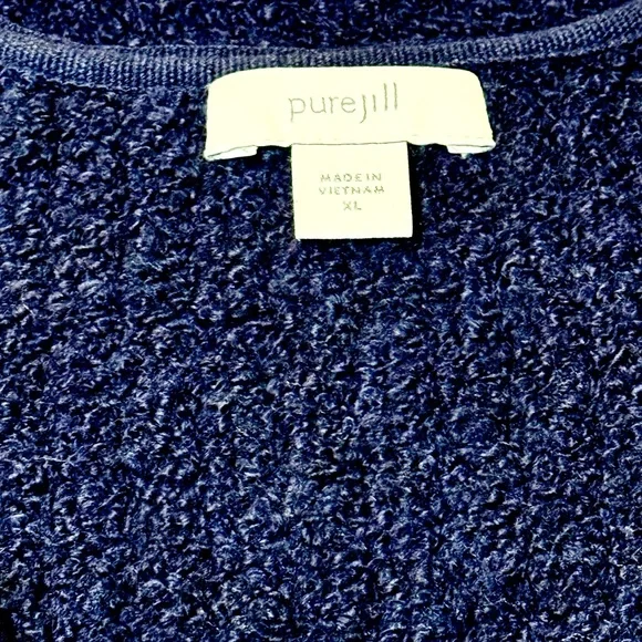 J. Jill Deep Blue Women's Cardigan Size XL - Picture 5 of 8